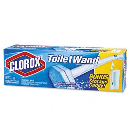 Clorox Clorox 03191 Toilet Wand Kit w/Caddy & 6 Refill Heads 3191